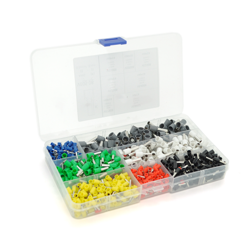 Крімпер CINLINELE HCS8 10S для обтиску кабельного накінечника, blue + набір кабельних наконечників (VE0508, VE7508, VE1008, VE1508, VE2508, VE4009,VE6102)