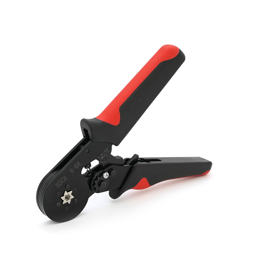 Крімпер HCS8 6-6A для обтиску кабельного накінечника, black- red + набір кабельних наконечників (VE0508,VE7508,VE1008,VE1508,VE2508,VE4009,VE6012, VE10-12)