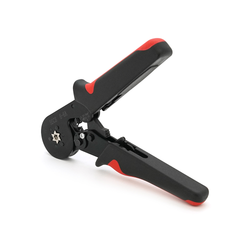 Крімпер HCS8 6-6A для обтиску кабельного накінечника, black- red + набір кабельних наконечників (VE0508,VE7508,VE1008,VE1508,VE2508,VE4009,VE6012, VE10-12)