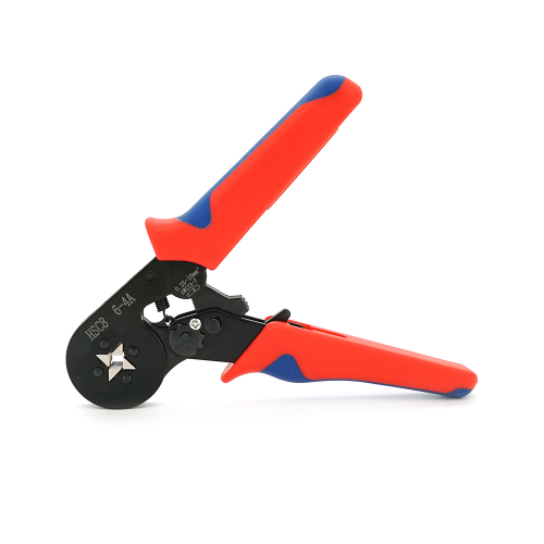 Крімпер HCS8 6-4 для обтиску кабельного накінечника, red + набір кабельних наконечників (E0508, E1508, E2508, E1008, E4012, E7508, E6012)