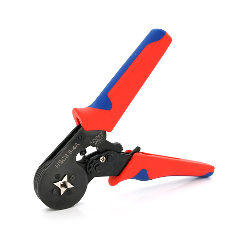 Крімпер HCS8 6-4 для обтиску кабельного накінечника, red + набір кабельних наконечників (E0508-360шт, E1508-180шт, E2508-150шт, E1008-240шт, E4009-90шт)