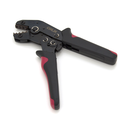 Інструмент обжимний SN-2549 для обжимки клем + насадки 06 -0.5-6mm2, 02С -0.5-2.5mm2, 06WF -0.25-6mm2, Black-red