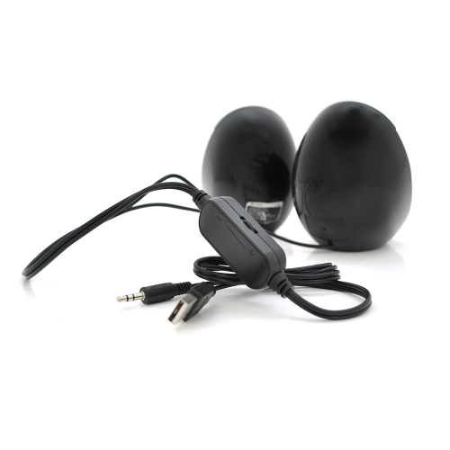 Колонки 2.0 Kisonli L-7070 для ПК і ноутбука, USB + 3.5mm, 2x3W, 20Hz- 20KHz, Black, BOX, Q50