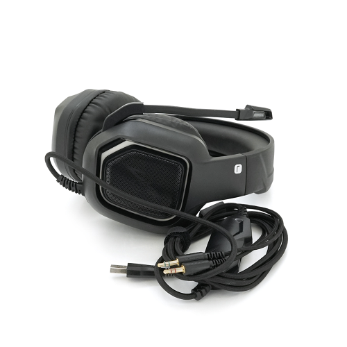 Навушники провідні Cyberpunk CP-007, з мікрофоном і регулюванням гучності, Black, Box