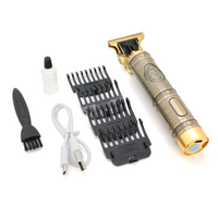 Машинка для стрижки волосся T9-Buddha head, Gold, Box