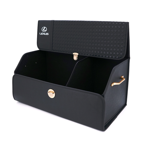 Складаний шкіряний автомобільний органайзер 600*360*340 мм, Black