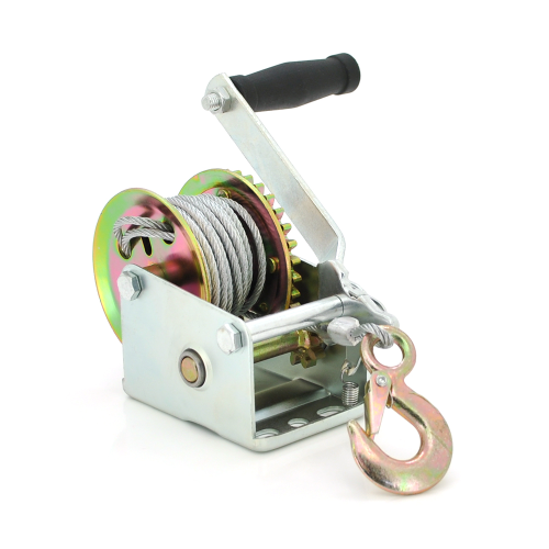 Лебідка WO800LB ручна барабанна, вантажопідйомність до 230кг, довжина троса 7м