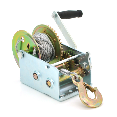 Лебідка WO3000LB ручна барабанна, вантажопідйомність до 870кг, довжина троса 7м
