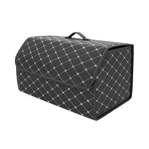 Складаний шкіряний автомобільний органайзер 540*320*300, Black-Gold