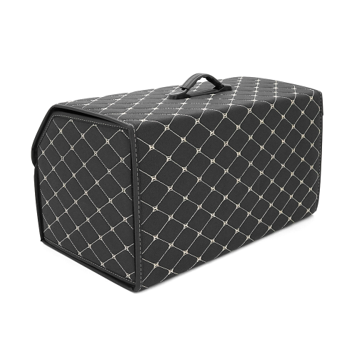 Складаний шкіряний автомобільний органайзер 540*320*300, Black-Gold