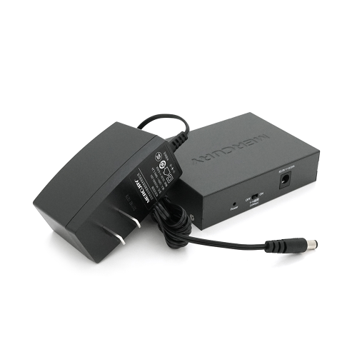 Комутатор POE Mercury MS06CP з 4 портами POE+ 2 порти UP-Link 100Мбіт, БП в комплекті, Q20