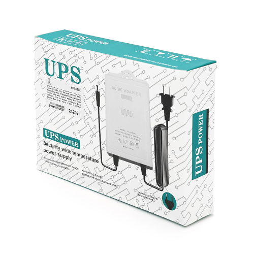 Імпульсний UPS із вбудованим АКБ Mini Outer UPS1202, 12V 2А; акб Lithium 0,6А; Plastic Box IP40; В130 / Ш80 / Г33мм; кріплення
