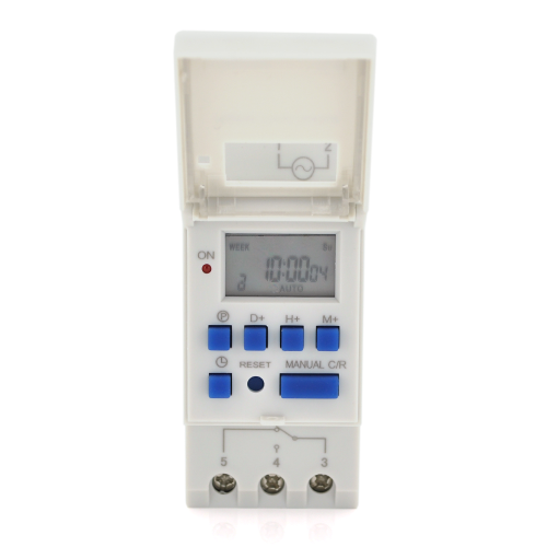 Реле часу TCH15A з індикацією затримки часу, для підключення на DIN рейку до 16А, 220V