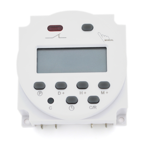 Реле часу CN101A з індикацією затримки часу, для підключення на DIN рейку до 16А, 220V