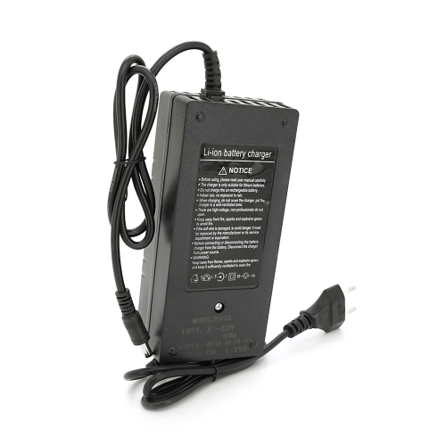 Зарядний пристрій для акумуляторів LiFePo4 36V(43.8V),12S,3A,штекер 5.5*2.5,з індикацією,BOX