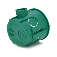 Підрозетник / Коробка стикувальна, бетон &amp;Oslash;68х60мм (з болтами) Глибока зелена Q100