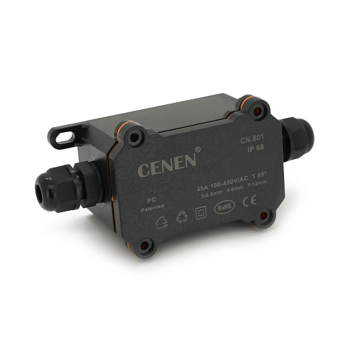 Водонепроникна коробка CN801-2 PG7 (3-6.5mm), 1-4 контакти, 70 х 40 х 40 мм, IP68