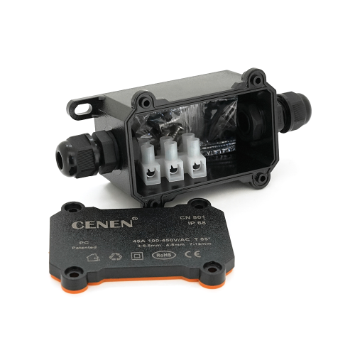 Водонепроникна коробка CN801-2 PG7 (3-6.5mm), 1-4 контакти, 70 х 40 х 40 мм, IP68