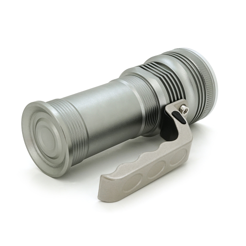 Ліхтар пошуковий GLH-3405, 1LED T6, 10W, 3 режими, 2*18650, Silver, IP40, СЗУ, перехідник, 150х65х95мм, BOX