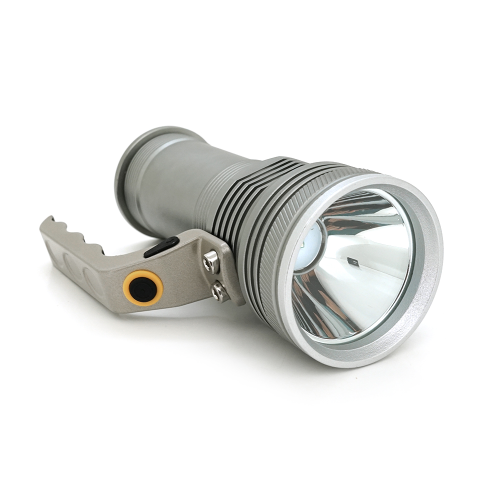 Ліхтар пошуковий GLH-3405, 1LED T6, 10W, 3 режими, 2*18650, Silver, IP40, СЗУ, перехідник, 150х65х95мм, BOX
