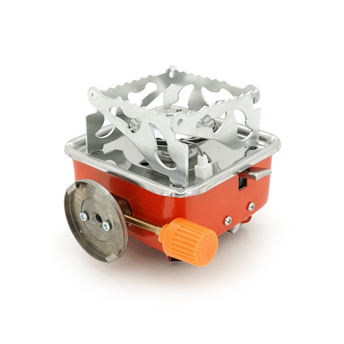 Туристичний газовий пальник K-202 з п&apos;єзопідпалом під газові балони бутан, Box