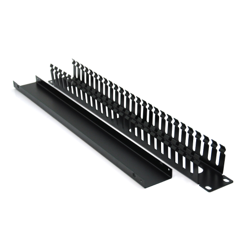 Кабельний органайзер з кришкою, 19&amp;quot;, корпус-метал, 1U / 24Port, Q70