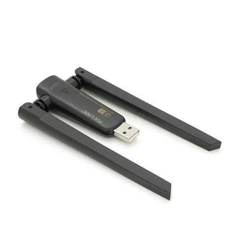 Бездротовий мережний адаптер Wi-Fi-USB Merlion LV-UAC21, RTL8811CU, з 2-ма антенами 10см, 802.11 a / b / g / n, 600MB, 2.4 GHz, Blister Q50