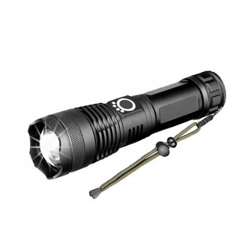Ліхтар ручний Voltronic XHP50, 1LED Cree XHP50.2, 19W, 5 режими, ZOOM,26650 / 5000mah / 3xААА, Black, IP40, кабель USB-micro, 170х40х35мм, BOX