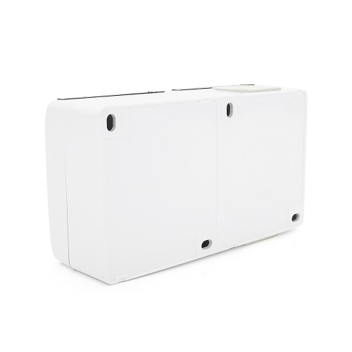 Розетка подвійна без заземлення зовнішнього монтажу з кришкою YT164, біла, IP44, Q5