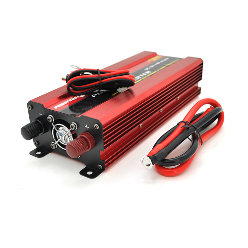 Інвертор напруги NV-2000(1200Вт)+LCD, 12 / 220V, approximated, 1 універсальна розетка, клем, Box