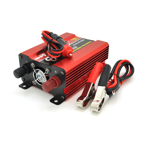 Інвертор напруги NV-500(300Вт)+LCD, 12 / 220 з апроксимованою синусоїдою, 1 універсальні розетка, Клеми, Box