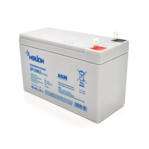 Акумуляторна батарея MERLION AGM GP1290L5 12 V 9 Ah (СПЕЦ КЛЕМА) (150 x 65 x 95 (100)) White Q10 / 480