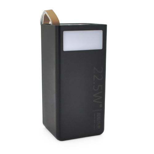 Power bank YM-355, 50000mAh, flashlight,Input:5V / 2.1A(micro USB, Type-C),Output:5V / 2.1A(2хUSB), FastCharger PD22.5W(QC3.0) / Type-C, plastic, Black,BOX