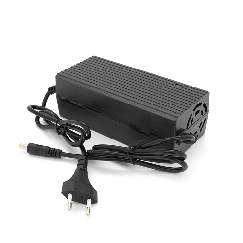 Зарядний пристрій для акумуляторів Li-ion 36V3A(42V),10S,штекер 5.5*2.5,з індикацією,BOX