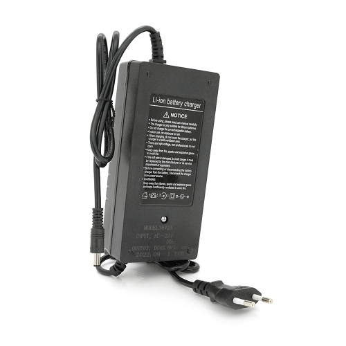 Зарядний пристрій для акумуляторів LiFePo4 36V(43,8V),12S,2A,штекер 5.5*2.5,з індикацією,BOX