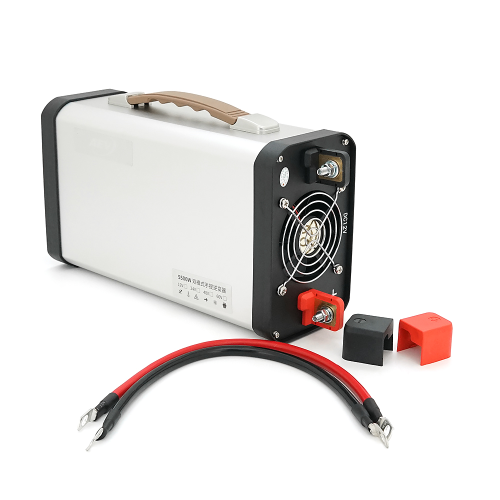 Інвертор напруги AEV5500W, 12 / 220V з апроксимованою синусоїдою, 2 універсальні розетки, 2*USB (DC:5V / 2.4A), клемні дроти, BOX