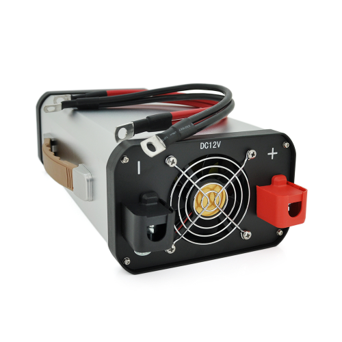 Інвертор напруги AEV10000W, 12 / 220V з апроксимованою синусоїдою, 2 універсальні розетки, 2*USB (DC:5V / 2.4A), клемні дроти, BOX