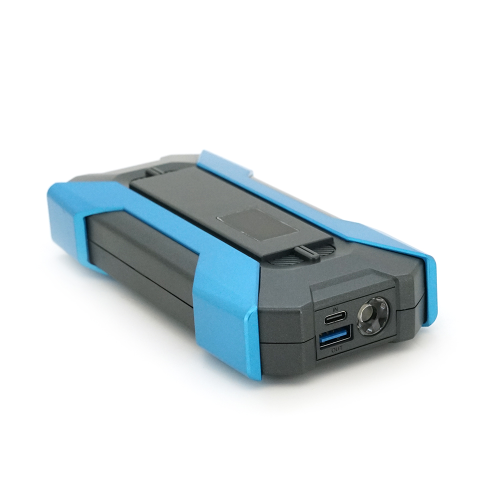 Пусковий автомобільний пристрій A12-25000, 12V, пусковий струм 400А-800А, DC: 16.8V, 1*Type-C+1*QC3.0 5V3A / 9V2A, крокодили в комплекті, LED