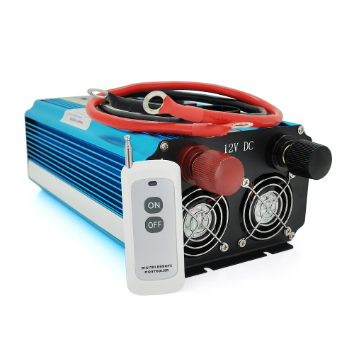 Інвертор напруги LYF-2000P (2000 / 4000W), 12 / 230V з правильною синусоїдою, 2 Shuko, 4*USB (DC: 5V / 2.4A), клем+проводи, remote control, BOX