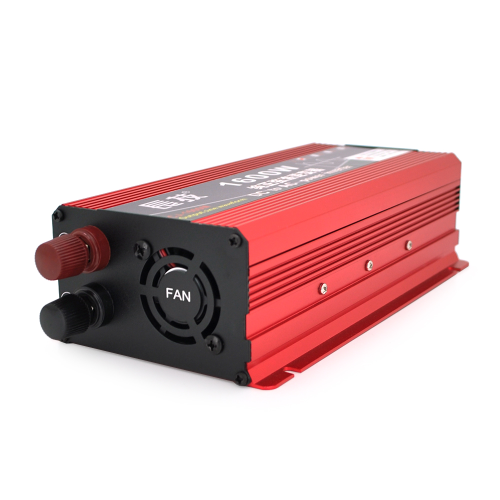 Інвертор напруги CJ-1600M (DC:800W), 12 / 220V з апроксимованою синусоїдою, 1 універсальна розетка, крокодили, Q24