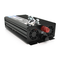 Інвертор напруги DA-3000Q (DC:1500W), 12 / 220V з апроксимованою синусоїдою, 1Shuko, клемні дроти, Q6