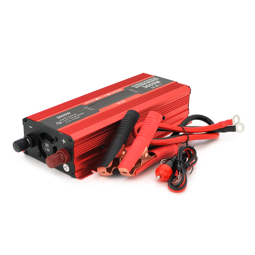 Інвертор напруги Voltronic, 3600W(1800W), 12 / 220V, з апроксимованою синусоїдою, 1 універсальна розетка, 1 USB, крокодили, BOX