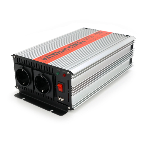 Інвертор напруги RITAR RSX-2000, 12V / 220V, 2000W з апроксимувати синусоїдою, 2xShuko, 1xUSB, клемні дроти, BOX, Q6