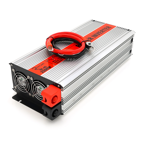 Інвертор напруги RITAR RSX-2500, 12V / 220V, 2500W з апроксимувати синусоїдою, 2xShuko, 1xUSB, клемні дроти, BOX, Q4