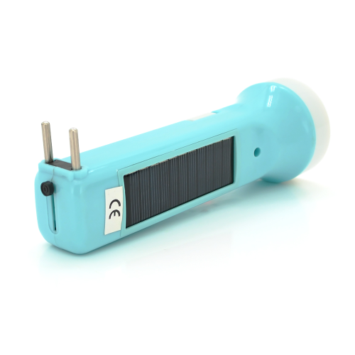 Ліхтар ручний Liuhong LH-910, 2LED, EWH, 1W, З бічним світлодіодом, вбудований АКБ / 900mah, вбудована solar, Mix, IP40, вбудована АЗУ євровилка, 175х55х40x30мм, BOX