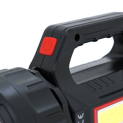 Ліхтар пошуковий Pahther PT-8895, 1LED+COB T6, 10W, 3+2+2 режими, 3600mah, Black, IP40, USB кабель+Solar, 200х95х130мм, BOX