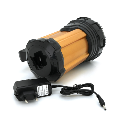 Ліхтар пошуковий Silver Toss ST-8200L, 1LED T6, 25W, 3 режими, 7200mah, Black / Gold, IP40, СЗУ, 220х130х170мм, BOX