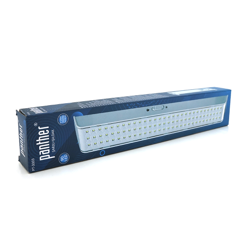 Ліхтар переносний Panther PT-3003, 90LED, 2 режими 4W / 6W, 18650 / 2200mAh, 4 / 8 годин роботи, 12 годин зарядки, ip40, кабель 220В, Box