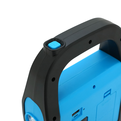 Переносний ліхтар ORION OR-9707B+Solar, COB+SMD LED, 3 режими роботи, заряд від 5V, USB вихід, батарея 2*18650, Box