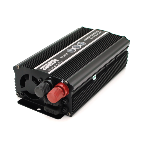 Інвертор напруги PI 2000ВА(1200Вт), 12 / 220V, approximated, 1 універсальна розетка, клем + крокодили